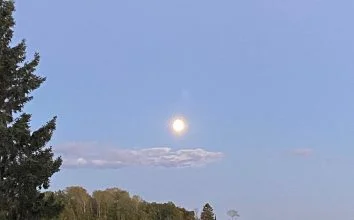 Moon Reflecting Over The Lake
