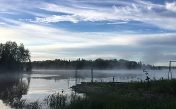 Morning Fog Over The Lake